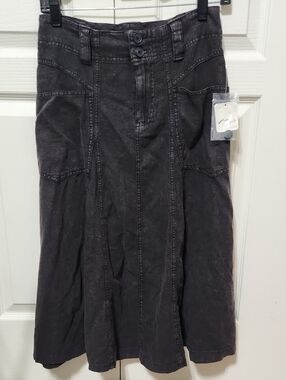 NWT Free People A-line Linen Blend Skirt. Size 4